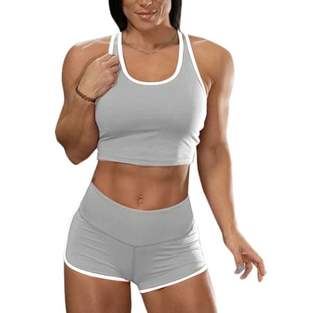 Womens Yoga Workout Gym Leggings Fitness Running Sports Gym Outfit Set CropTops Womens Yoga Workout Gym Leggings Fitness Running Sports Gym Outfit Set CropTops